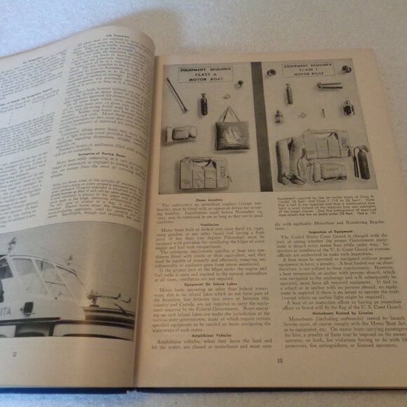 BOOK 1955-56 PILOTING SEAMANSHIP AND SM BOAT HANDLING CHARLES F CHAPMAN - Picture 16 of 16